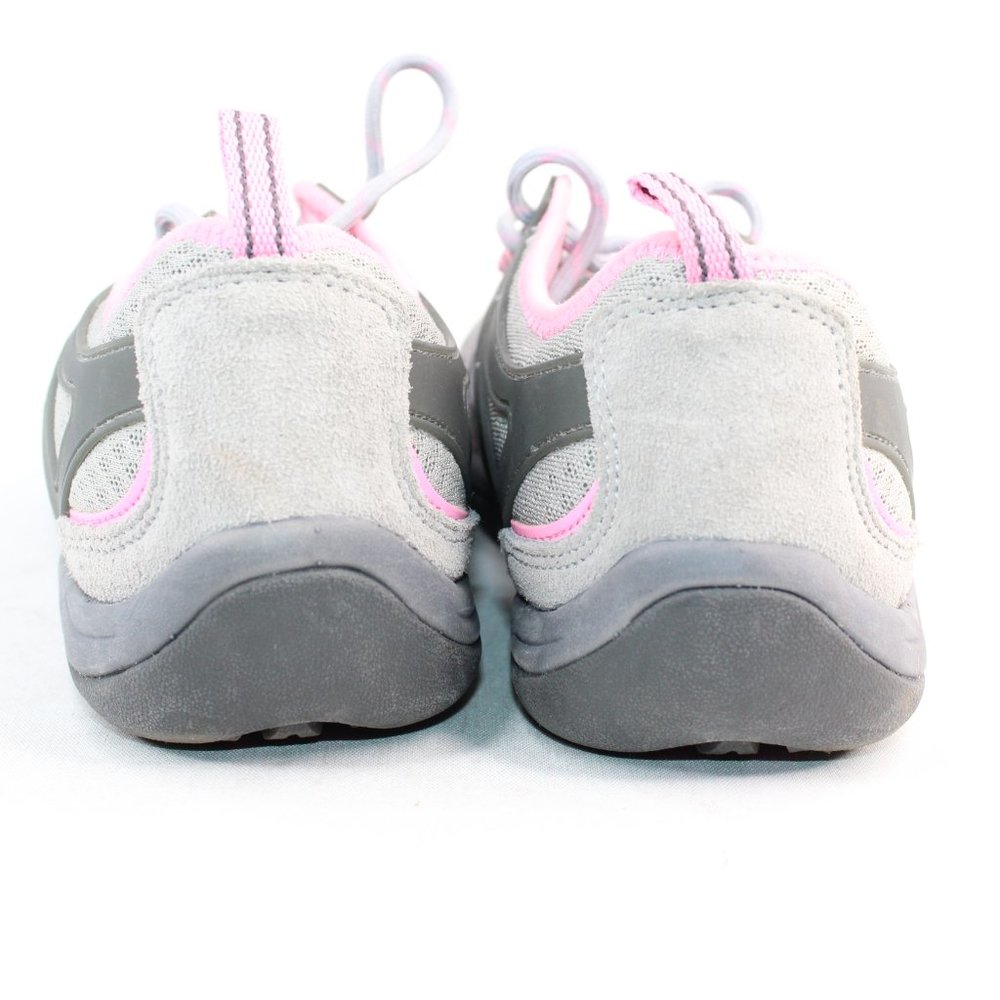 Lands' End Gray Pink Mesh Walking Sneakers Shoes - Picture 6 of 9